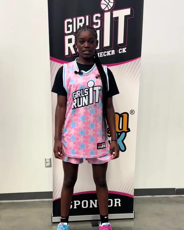 GG Banks at a Girls Run It media day