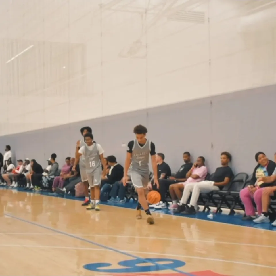 Player driving to the basket